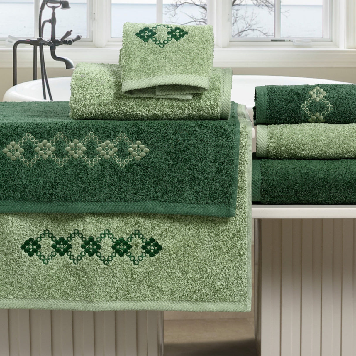 Set 2 Coppie di Spugna Ricamata - Silvia Coppia di spugna Dea