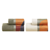 Set 2 Coppie in Spugna di Cotone con Balza in Raso - Tokyo Coppia di spugna Lisola Verde
