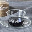 Set 2 Tazzine in Vetro Borosilicato Serigrafate - Espresso tazze Simple Day 