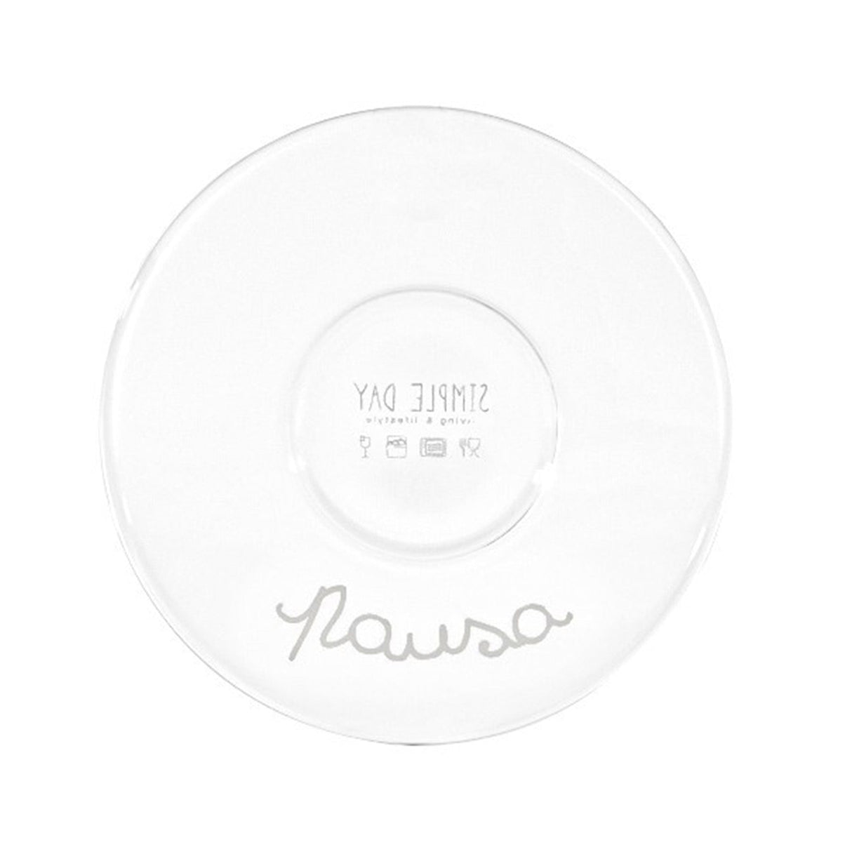 Set 2 Tazzine in Vetro Borosilicato Serigrafate - Pausa Caffè tazze Simple Day