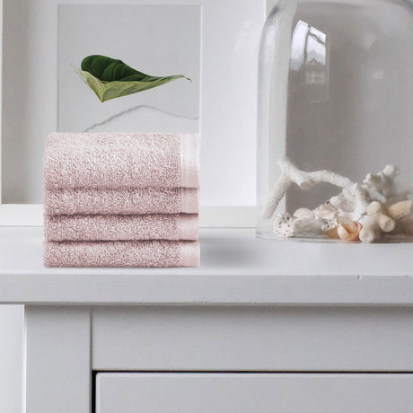 Set 4 Lavette in Spugna di Cotone Tinta Unita - Perla Lavetta Lisola