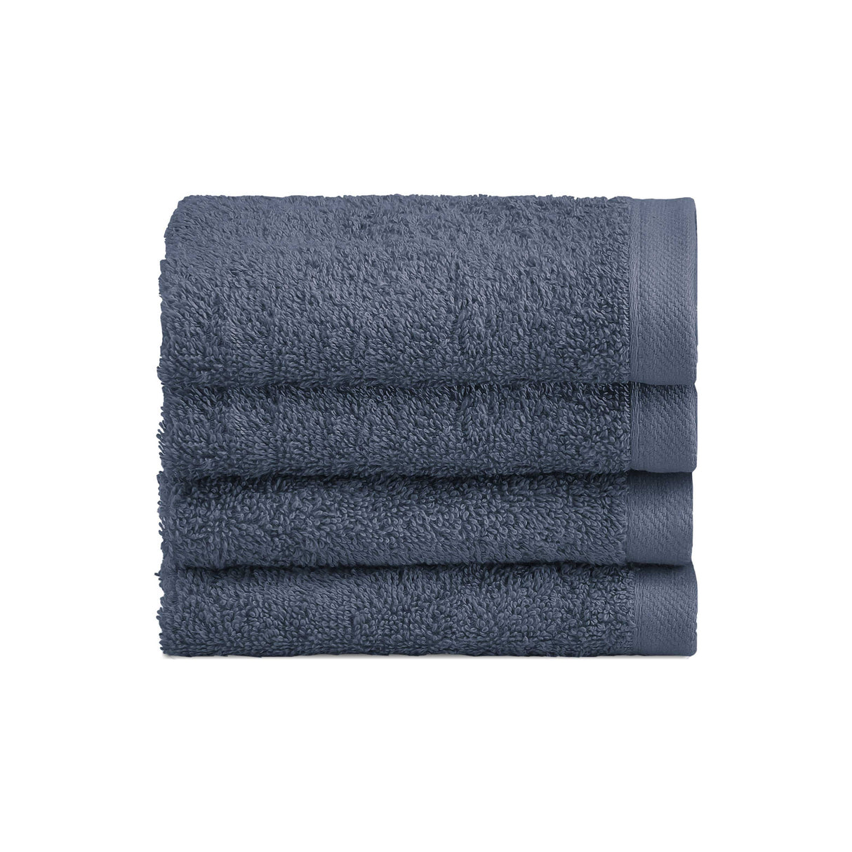 Set 4 Lavette in Spugna di Cotone Tinta Unita - Perla Lavetta Lisola Avio (Denim)