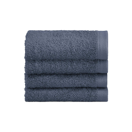 Set 4 Lavette in Spugna di Cotone Tinta Unita - Perla Lavetta Lisola Avio (Denim)