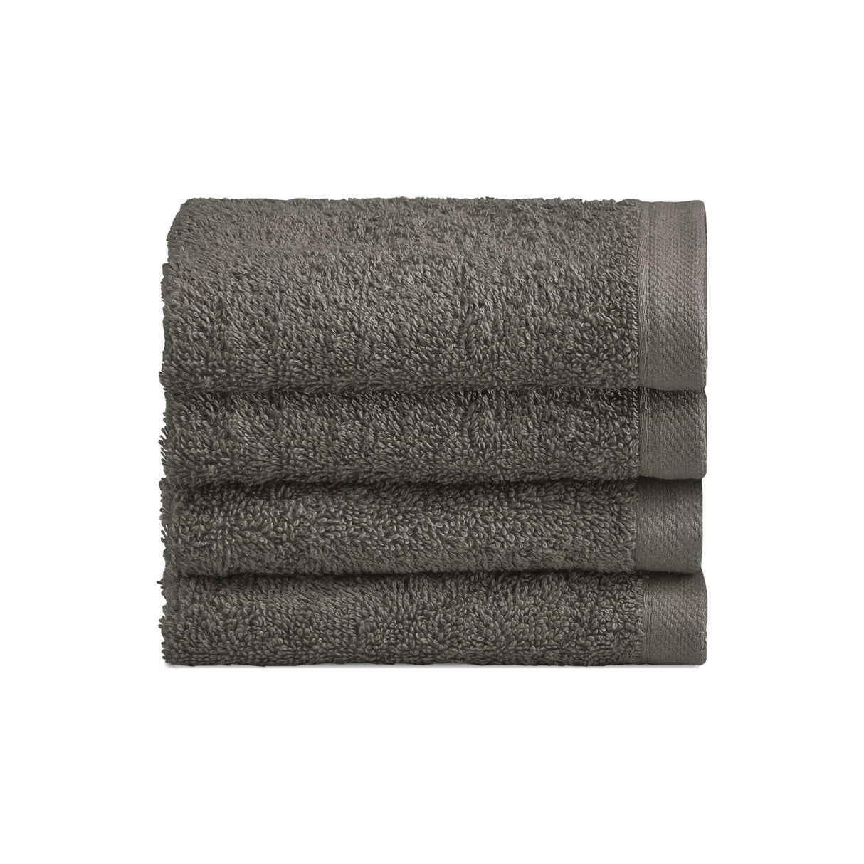 Set 4 Lavette in Spugna di Cotone Tinta Unita - Perla Lavetta Lisola Grigio (Grisaglia)