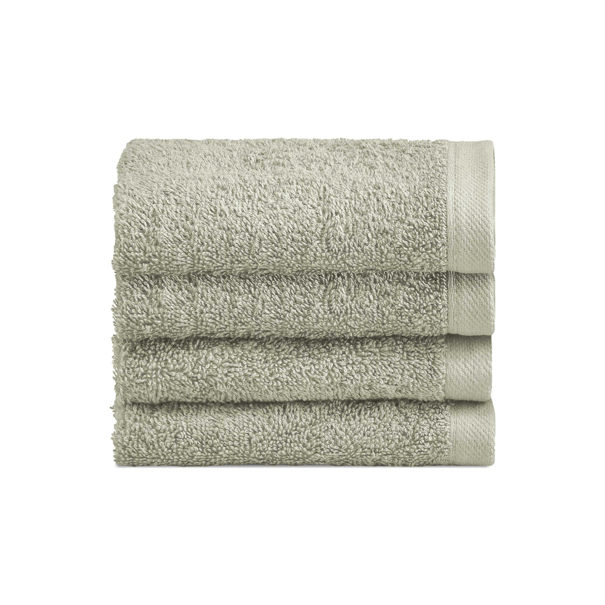 Set 4 Lavette in Spugna di Cotone Tinta Unita - Perla Lavetta Lisola Verde Chiaro (Irish)