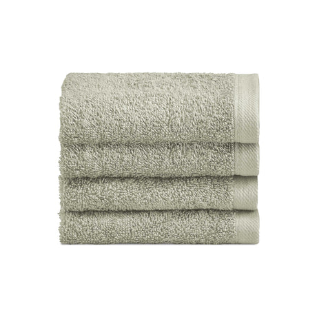 Set 4 Lavette in Spugna di Cotone Tinta Unita - Perla Lavetta Lisola Verde Chiaro (Irish)