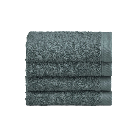 Set 4 Lavette in Spugna di Cotone Tinta Unita - Perla Lavetta Lisola Verde Petrolio (Rayong)