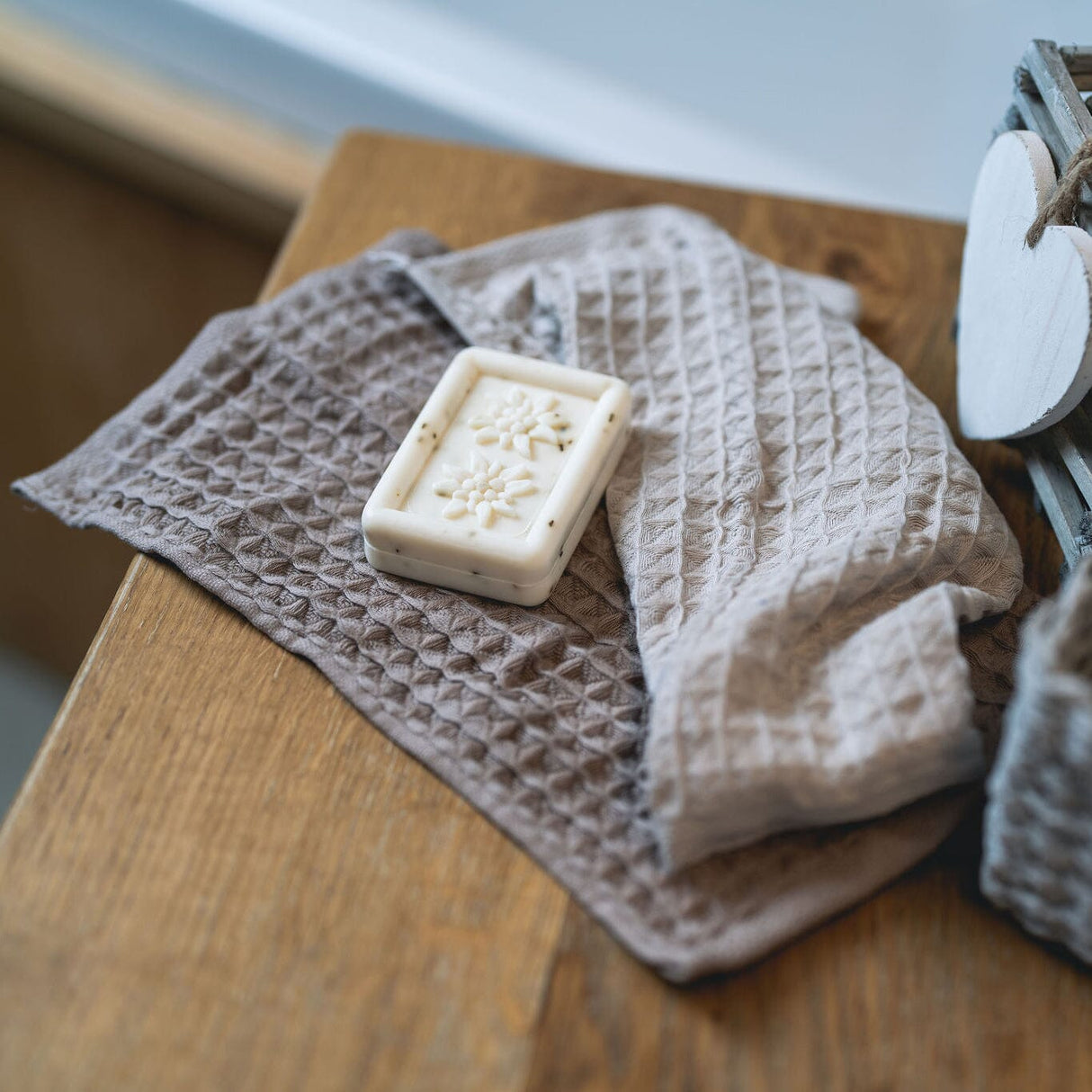 Set 4 Lavette in Spugna di Cotone Tinta Unita - Waffle Lavetta Daunex