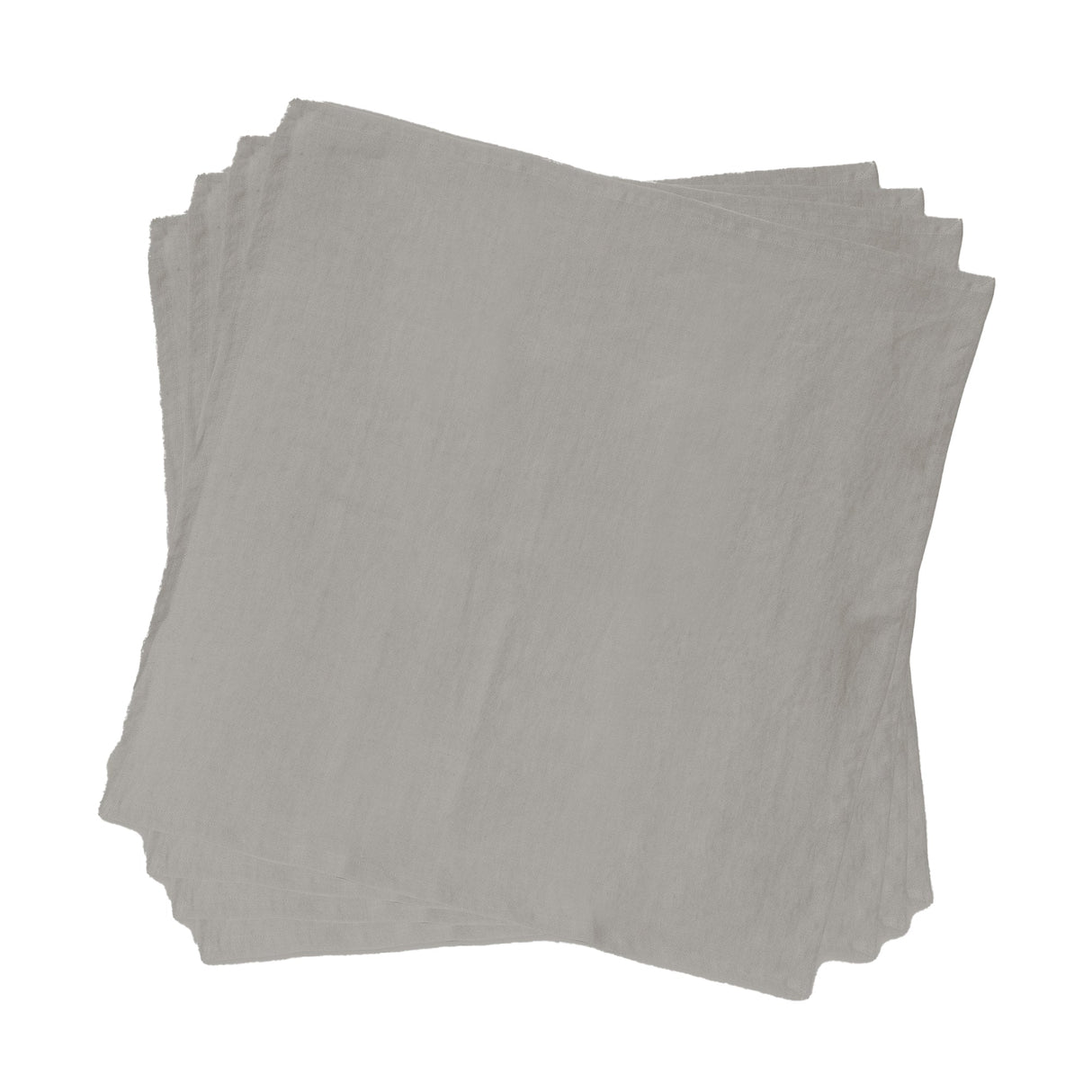 Set 4 Tovaglioli in puro Cotone StoneWashed NO STIRO - Cales tovaglioli Lisola Grigio (Baguio)