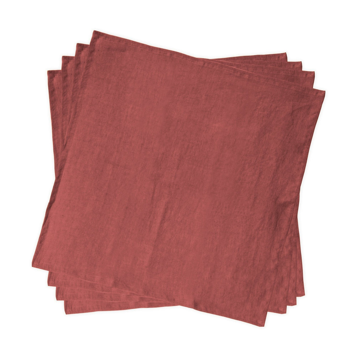 Tovaglia in puro Lino StoneWashed NO STIRO - Andromeda Tovaglia Lisola Pepe Rosa SET 4 TOVAGLIOLI