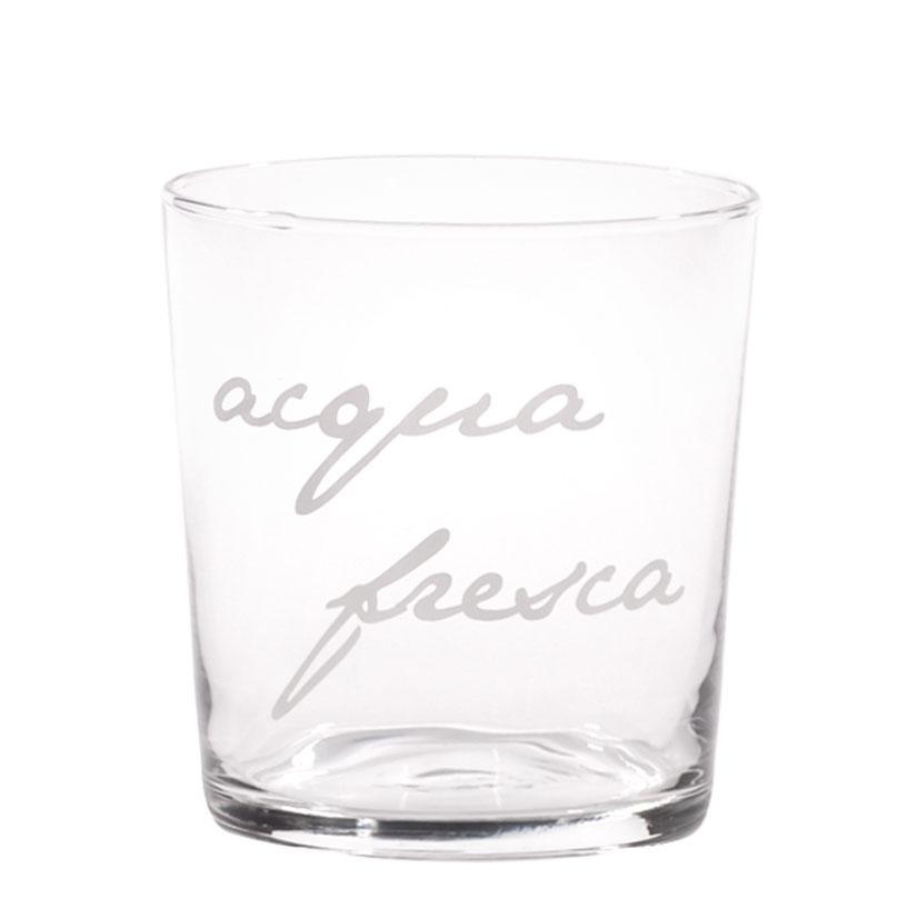 Set 6 Bicchieri Acqua Serigrafati - Acqua Fresca Bicchieri Simple Day