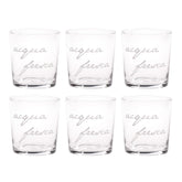 Set 6 Bicchieri Acqua Serigrafati - Acqua Fresca Bicchieri Simple Day Bianco