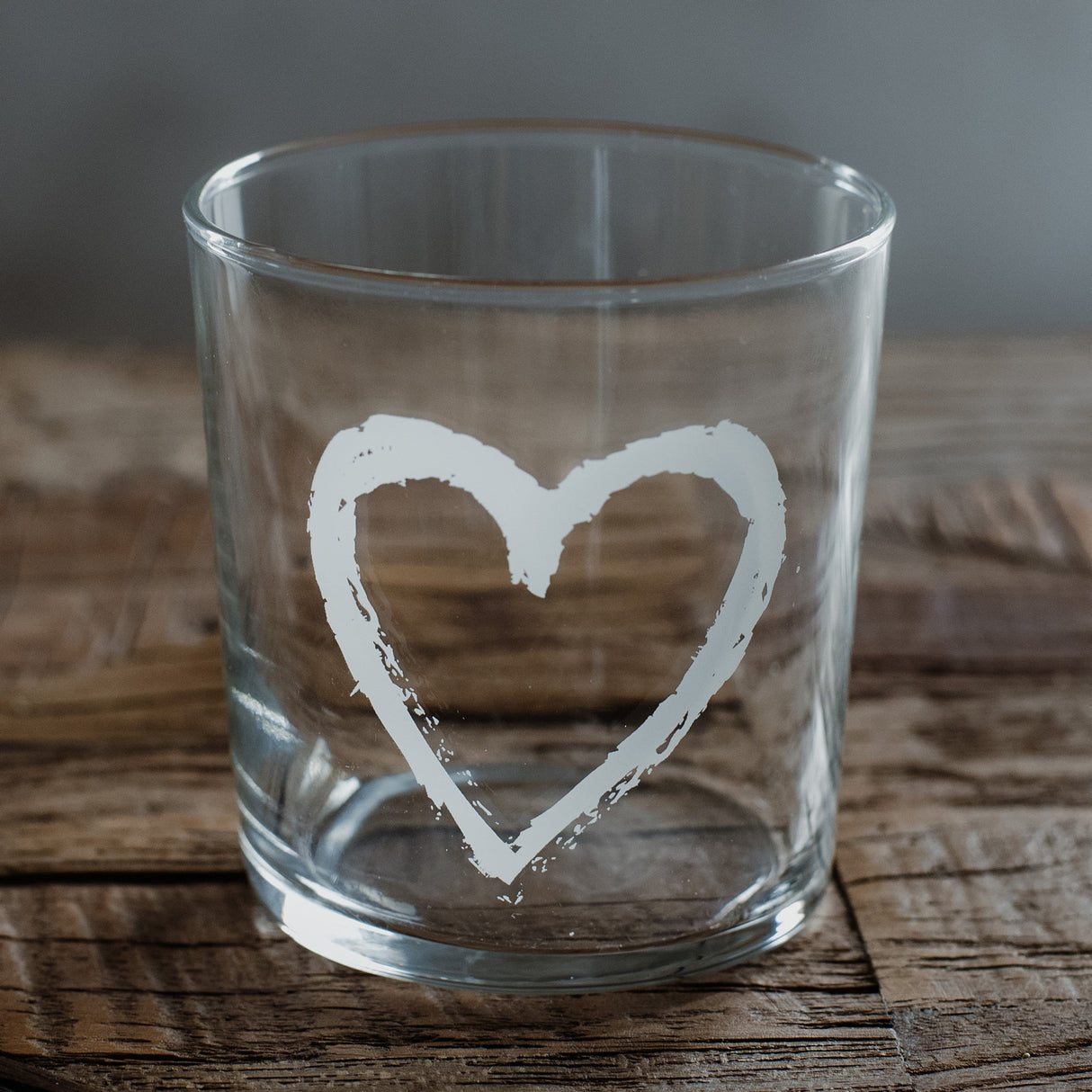 Set 6 Bicchieri Acqua Serigrafati - Cuore Graffiti Bicchieri Simple Day