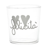Set 6 Bicchieri Acqua Serigrafati - Felicità Bicchieri Simple Day