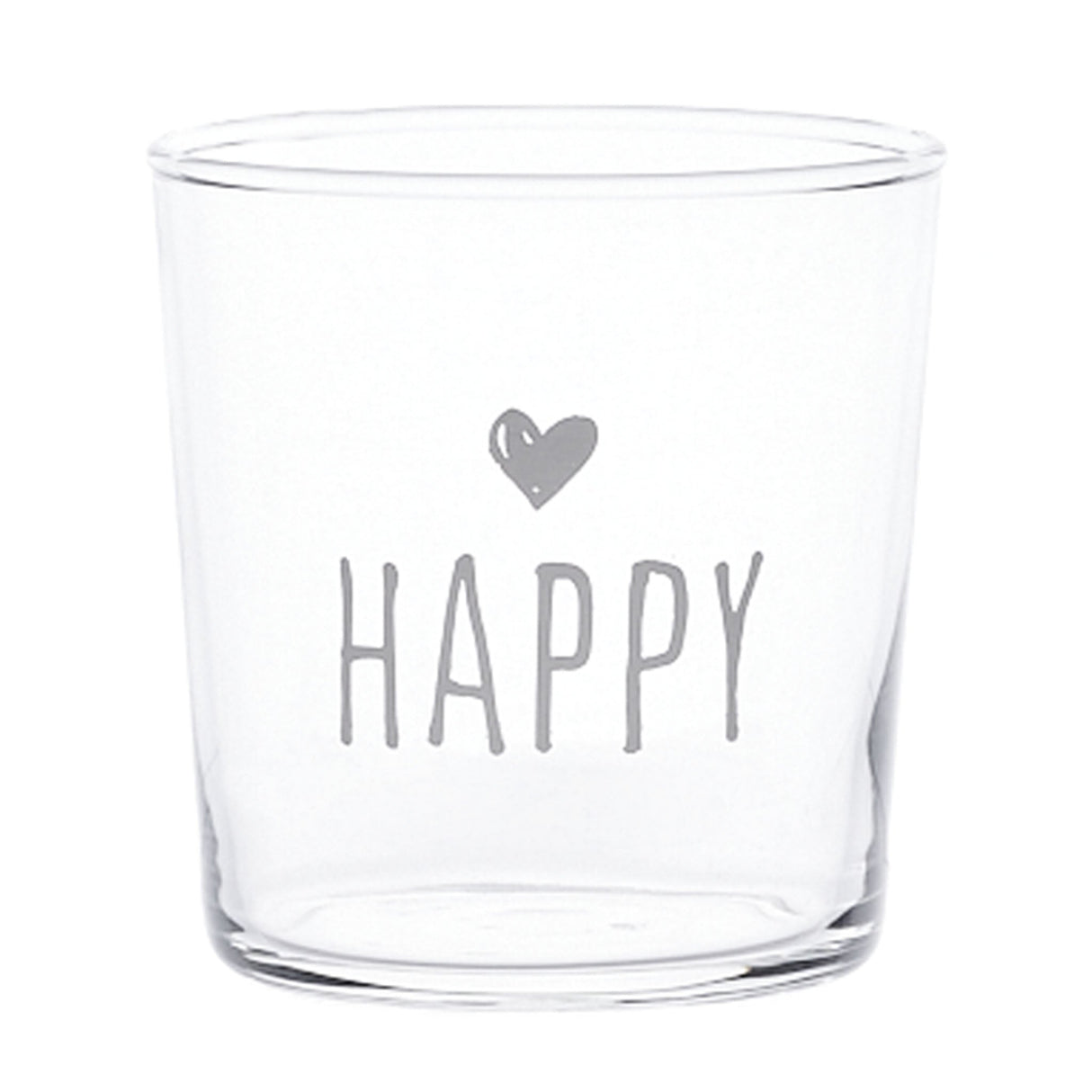 Set 6 Bicchieri Acqua Serigrafati - Happy Bicchieri Simple Day