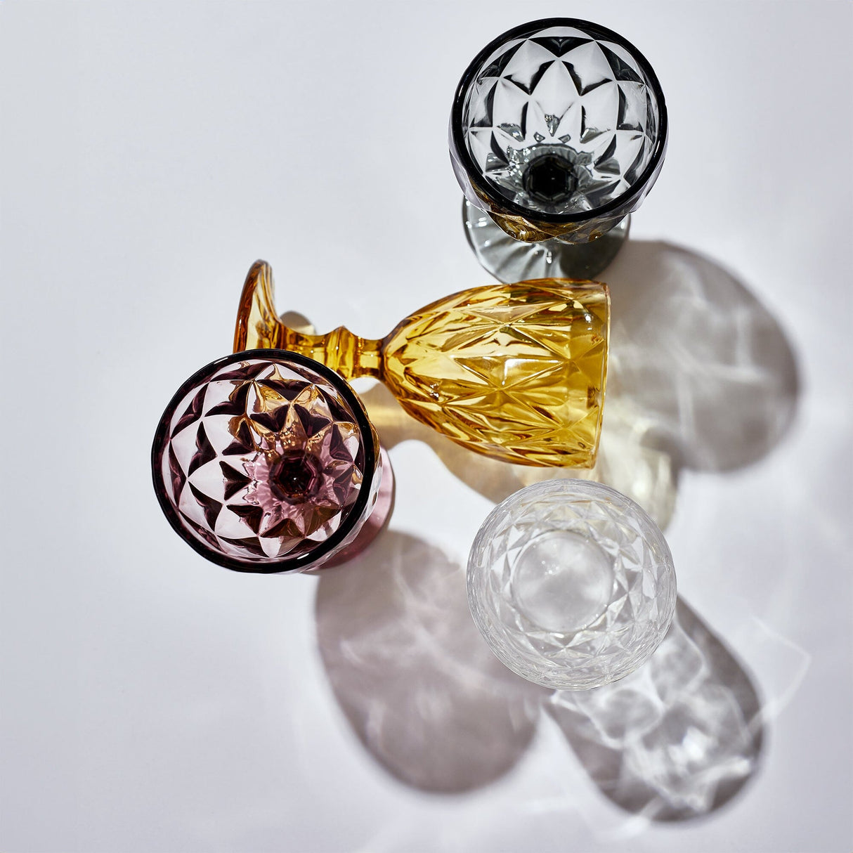 Set 6 Calici in Pasta di Vetro Multicolor - Murano Calice Maison Sucrée