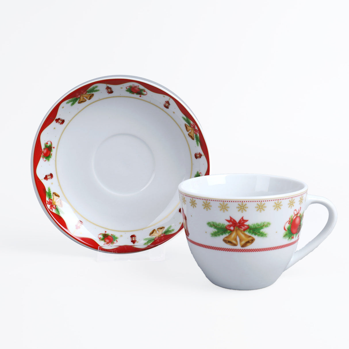 Set 6 Tazze da Caffè con Piattini in Porcellana - Chalet Tazze Villa Altachiara