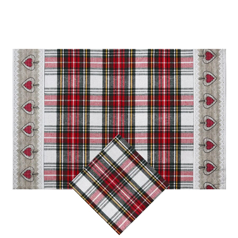 Set Americano in Puro Cotone Fantasia Check - Glasgow Americano Daunex