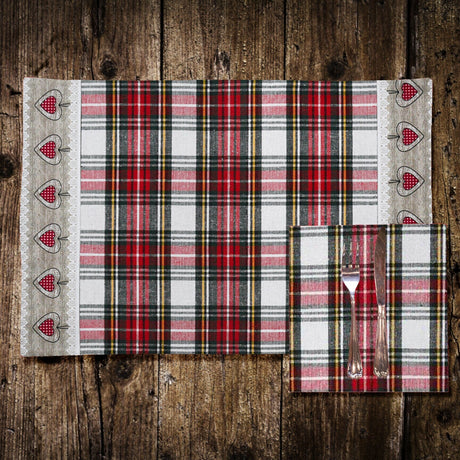 Set Americano in Puro Cotone Fantasia Check - Glasgow Americano Daunex