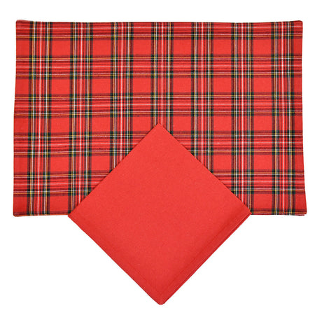 Set Americano in Puro Cotone Fantasia Scozzese - Tartan Americano Daunex