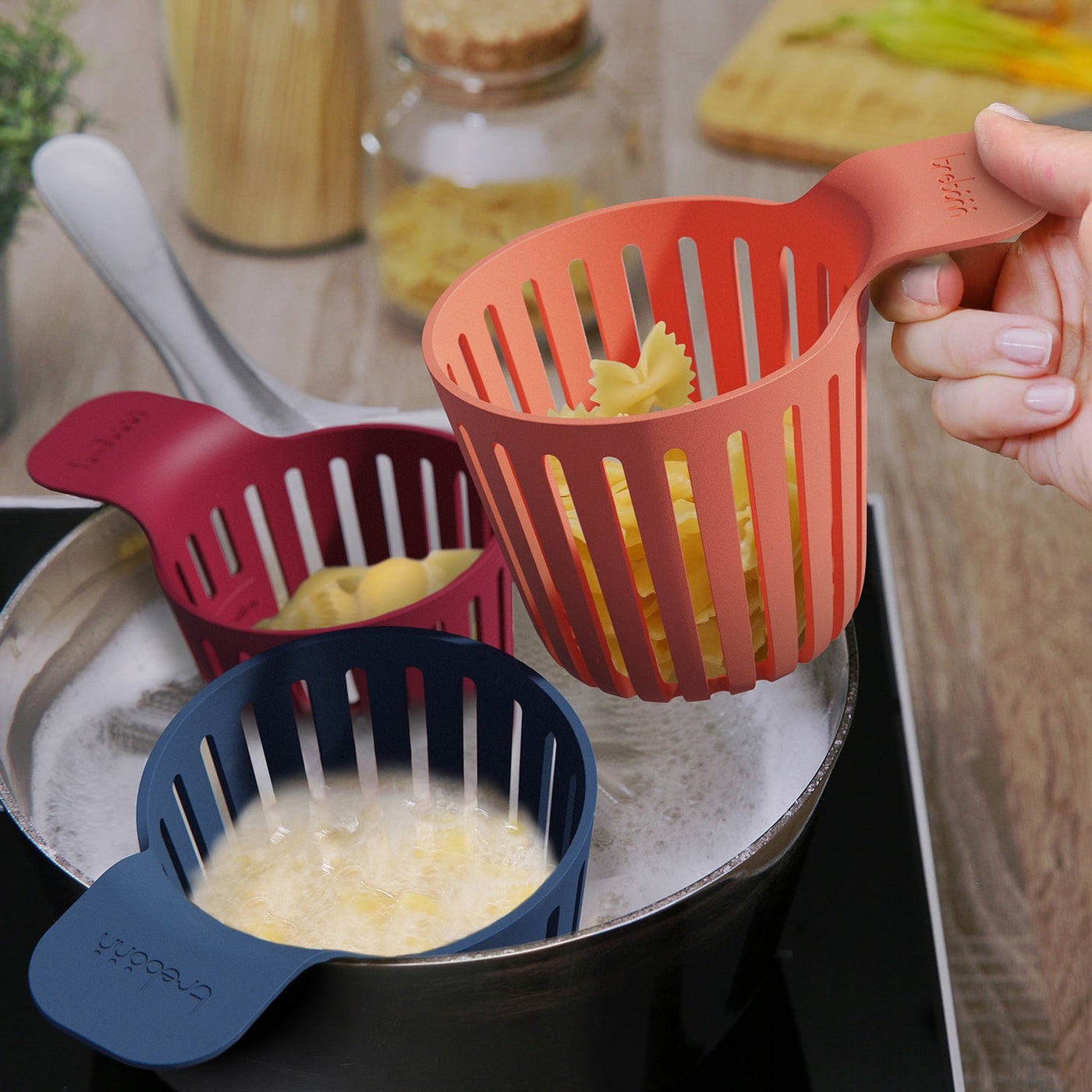 Set Cestelli di Cottura per Pasta e Verdura - Cooking Pods Cestelli cottura Trebonn