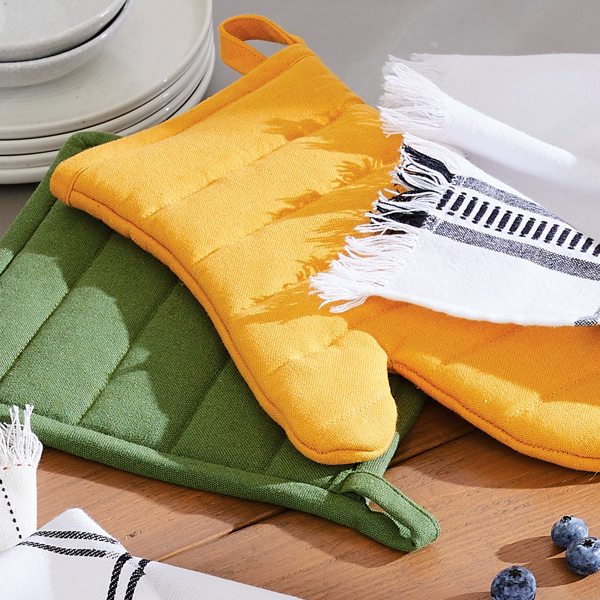 Set Presina e Guanto in Cotone Riciclato - Jona Guanto + presina Winkler