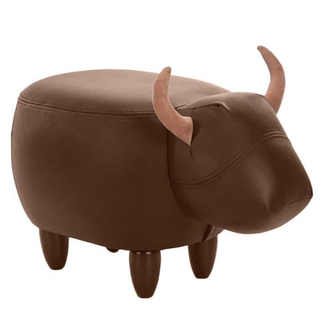 Sgabello per Bambini a Forma di Animale - Animal Stool Sgabello Daunex Toro Marrone
