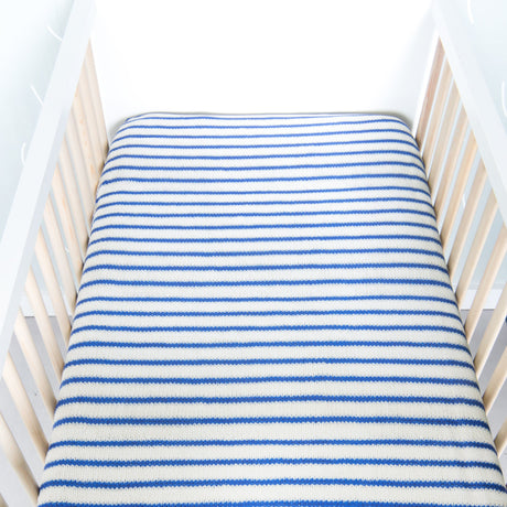 Snurk Completo Letto per Bimbi in Percalle di Cotone - Breton Baby Blue Lenzuola Bimbi Snurk