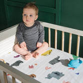 Snurk Completo Letto per Bimbi in Percalle di Cotone - Paper Zoo Lenzuola Bimbi Snurk