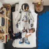 Completo Copripiumino in Puro Cotone - Astronauta Copripiumino Snurk