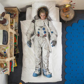 Snurk Parure Copripiumino in Puro Cotone - Astronauta 
