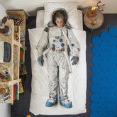 Completo Copripiumino in Puro Cotone - Astronauta Copripiumino Snurk