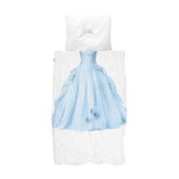 Completo Copripiumino in Puro Cotone - Principessa Azzurra Copripiumino Snurk Singolo 140x220 STANDARD EUROPA
