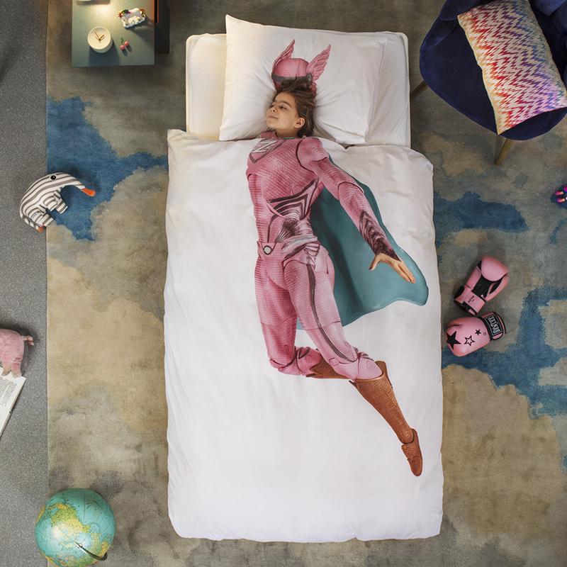 Parure Copripiumino in Puro Cotone - SuperGirl Copripiumino Snurk