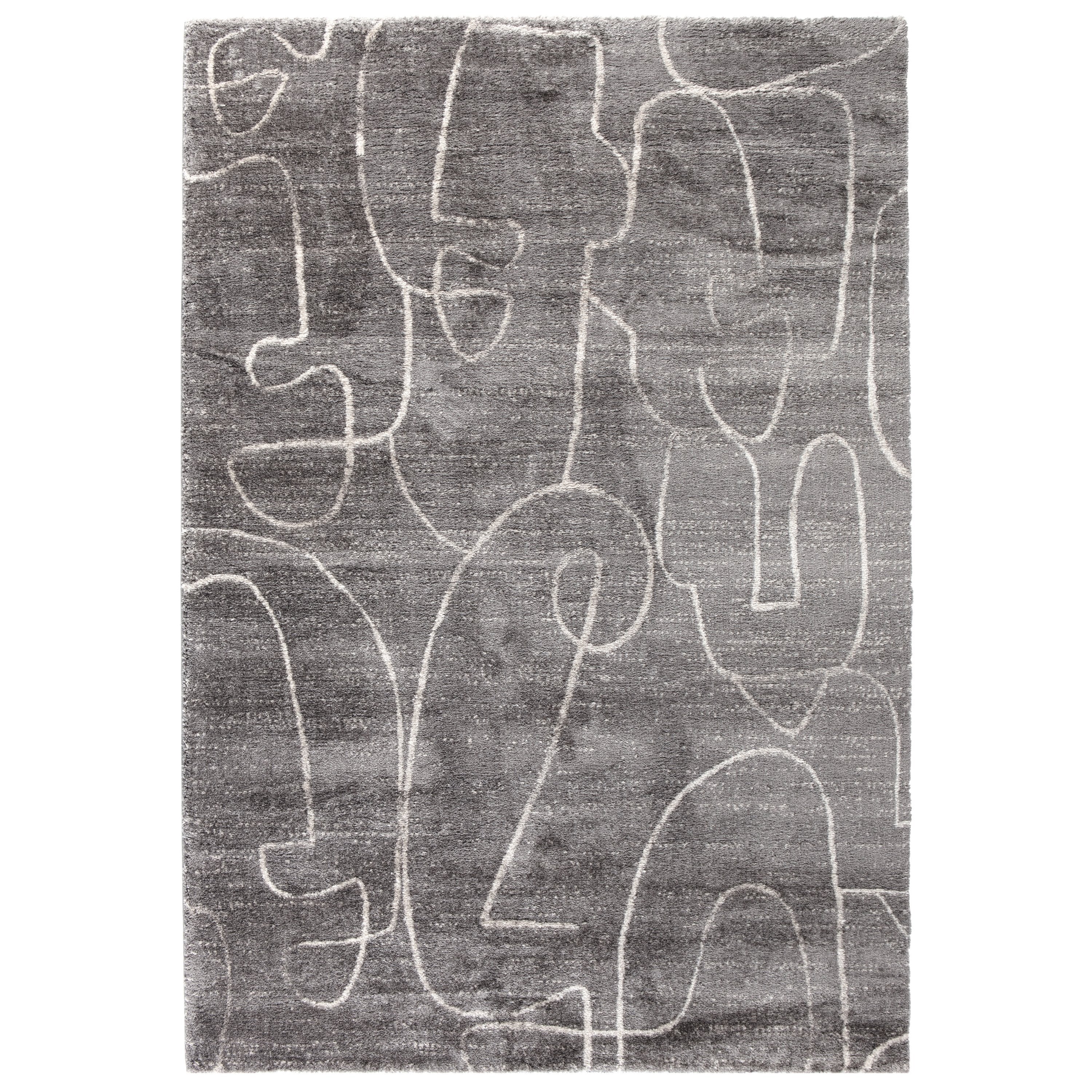 Tappeto Arredo con Fantasia Geometrica - Livia Tappeto Vivaraise 160x230 Grigio