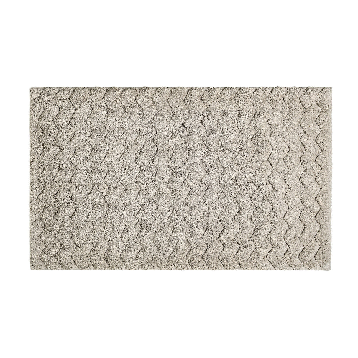 Tappeto in Cotone con Supporto Antiscivolo - Chevron Tappeto Sorema 50x80cm Nebbia