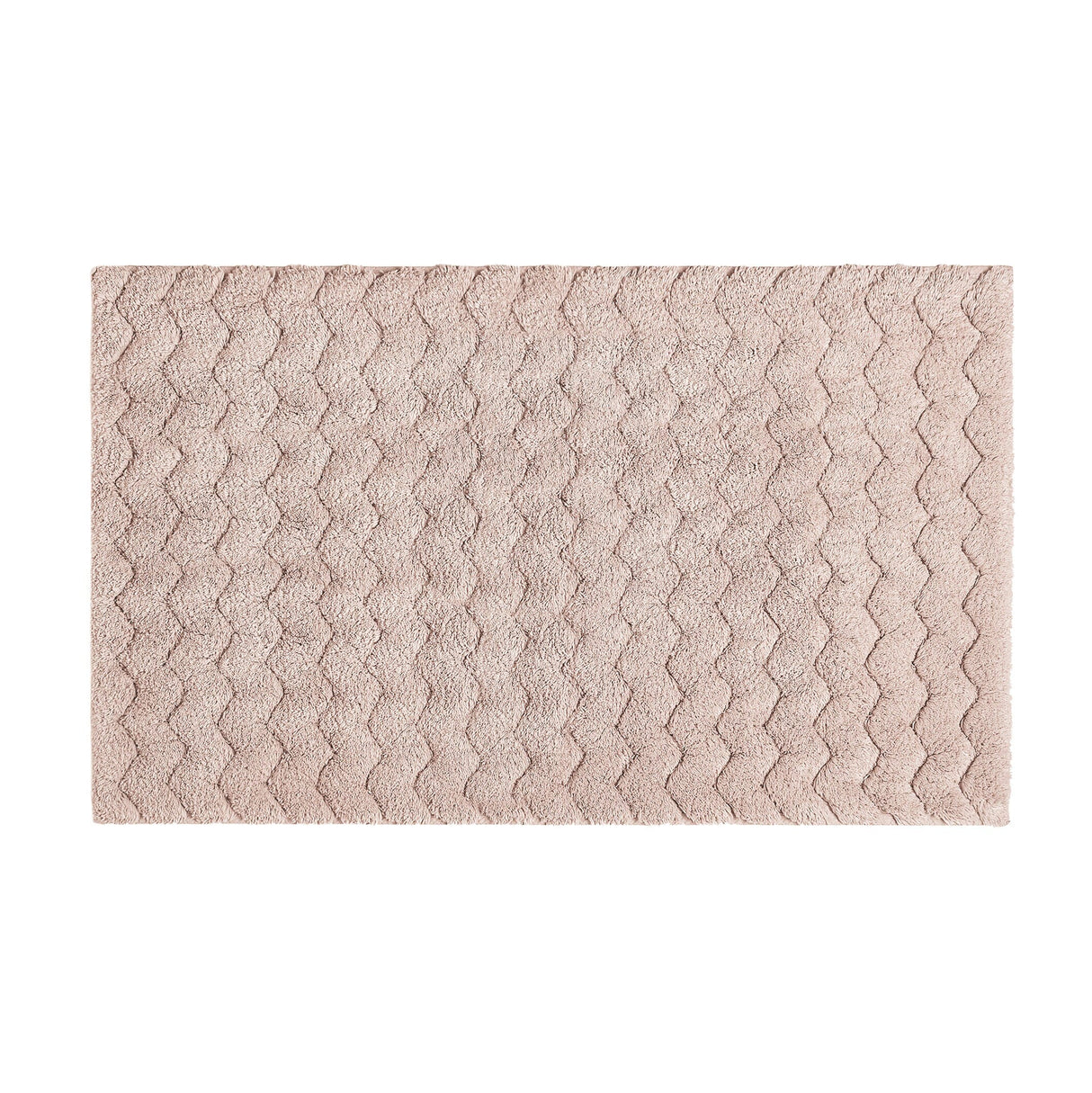 Tappeto in Cotone con Supporto Antiscivolo - Chevron Tappeto Sorema 50x80cm Rosa