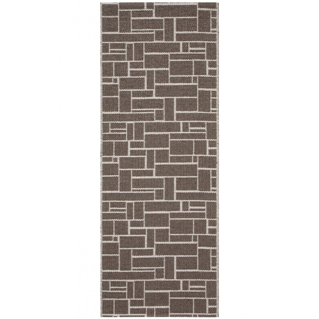 Tappeto in PVC - Dama Tappeto Swedy 60x120 cm Marrone