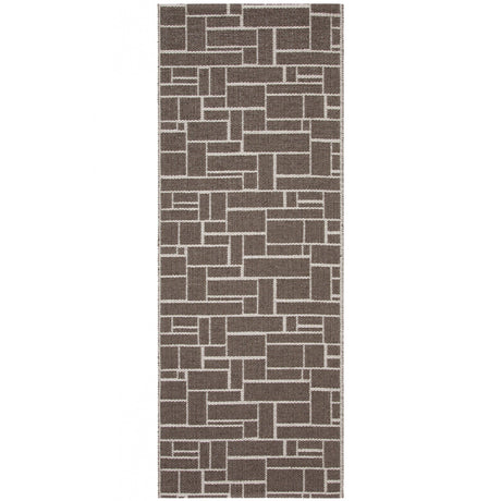 Tappeto in PVC - Dama Tappeto Swedy 60x120 cm Marrone