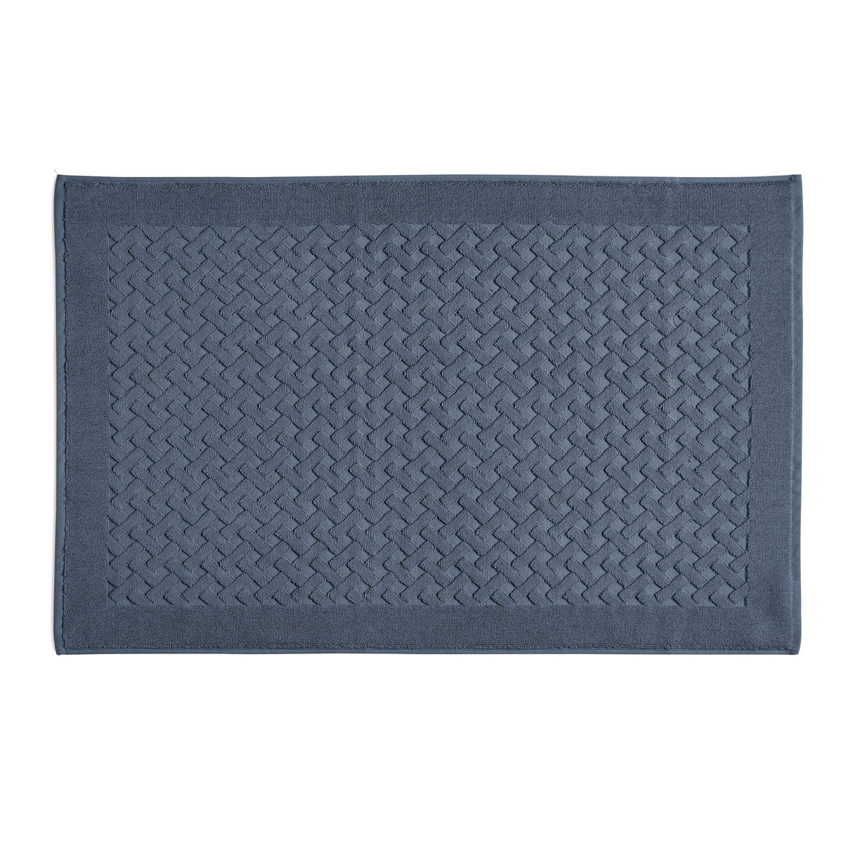 Tappeto in Spugna di Puro Cotone Tinta Unita - Perla Tappeto Lisola 60x90 Avio (Denim)