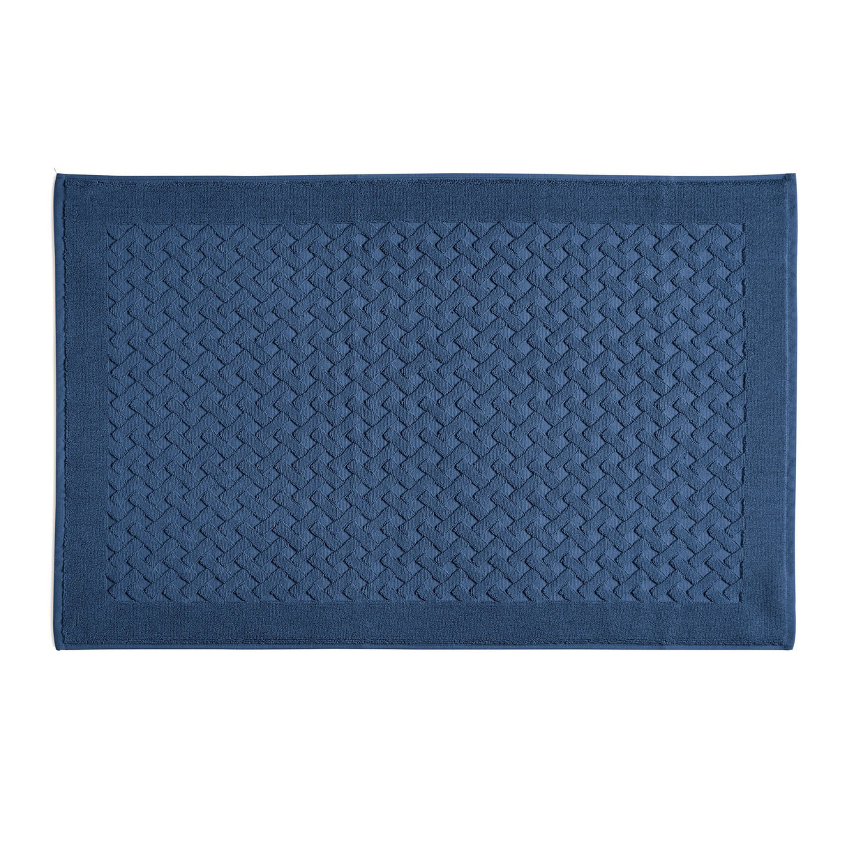 Tappeto in Spugna di Puro Cotone Tinta Unita - Perla Tappeto Lisola 60x90 Blu (Positano)