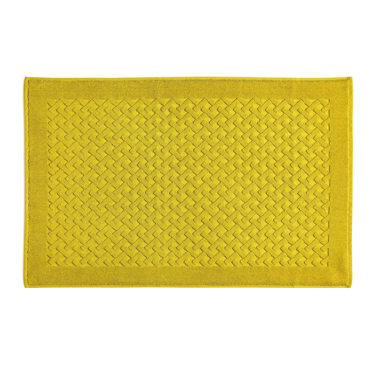 Tappeto in Spugna di Puro Cotone Tinta Unita - Perla Tappeto Lisola 60x90 Giallo (Bergame)