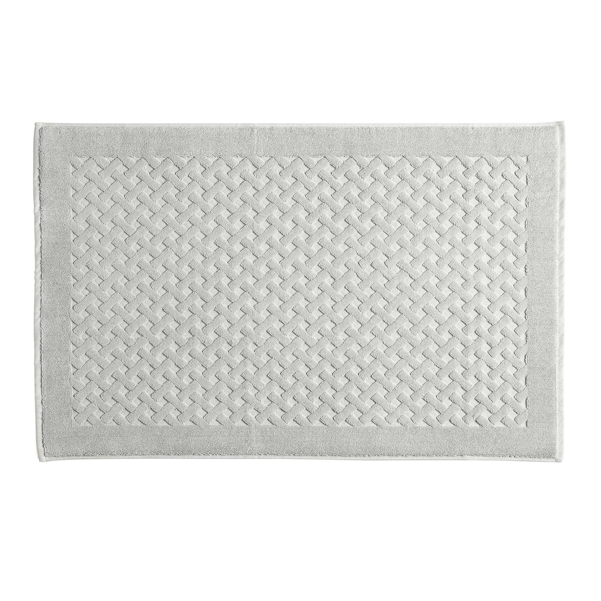 Tappeto in Spugna di Puro Cotone Tinta Unita - Perla Tappeto Lisola 60x90 Grigio Chiaro (Ostrica)