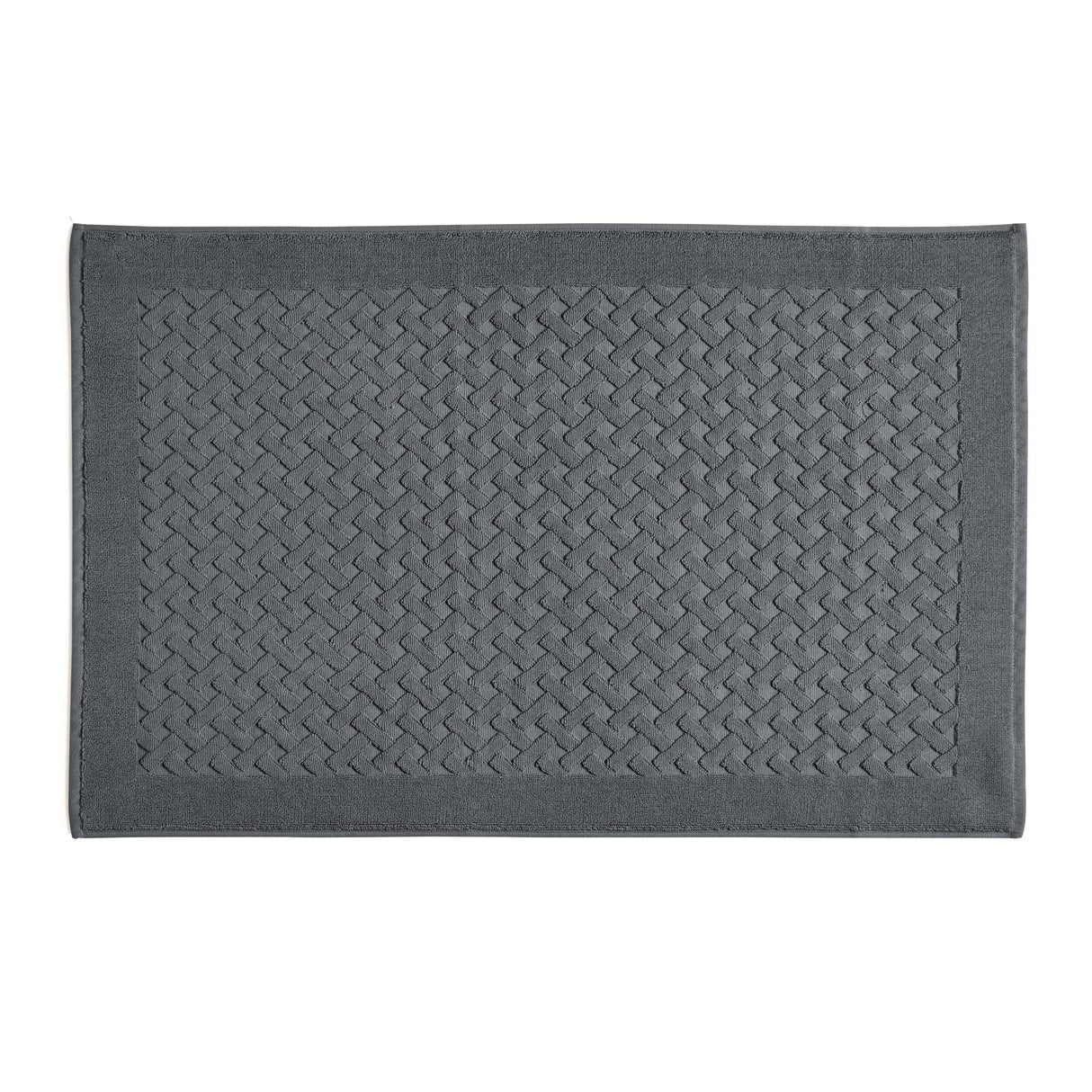 Tappeto in Spugna di Puro Cotone Tinta Unita - Perla Tappeto Lisola 60x90 Grigio (Grisaglia)