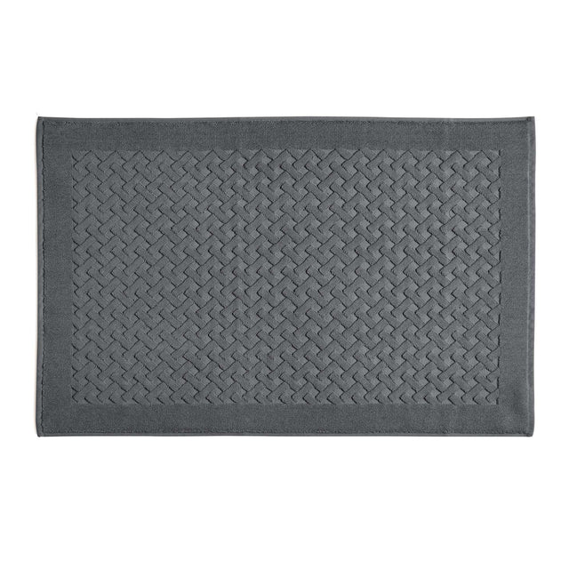 Tappeto in Spugna di Puro Cotone Tinta Unita - Perla Tappeto Lisola 60x90 Grigio (Grisaglia)