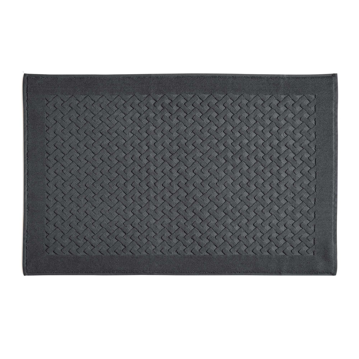 Tappeto in Spugna di Puro Cotone Tinta Unita - Perla Tappeto Lisola 60x90 Grigio Scuro (Niellato)