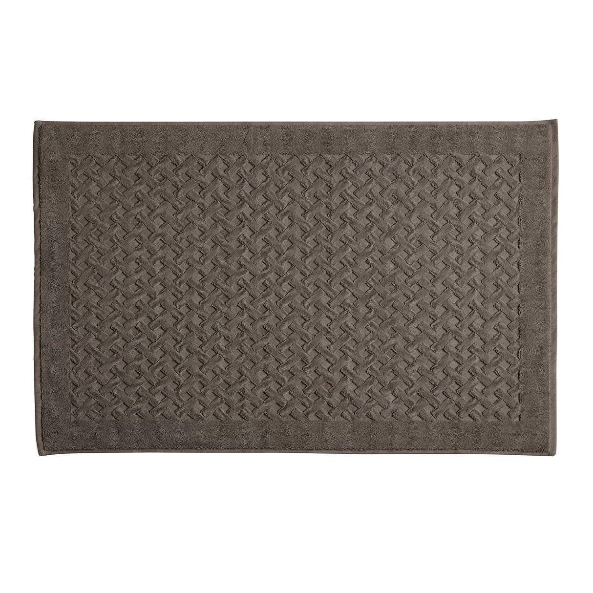 Tappeto in Spugna di Puro Cotone Tinta Unita - Perla Tappeto Lisola 60x90 Marrone Scuro (Ontano)