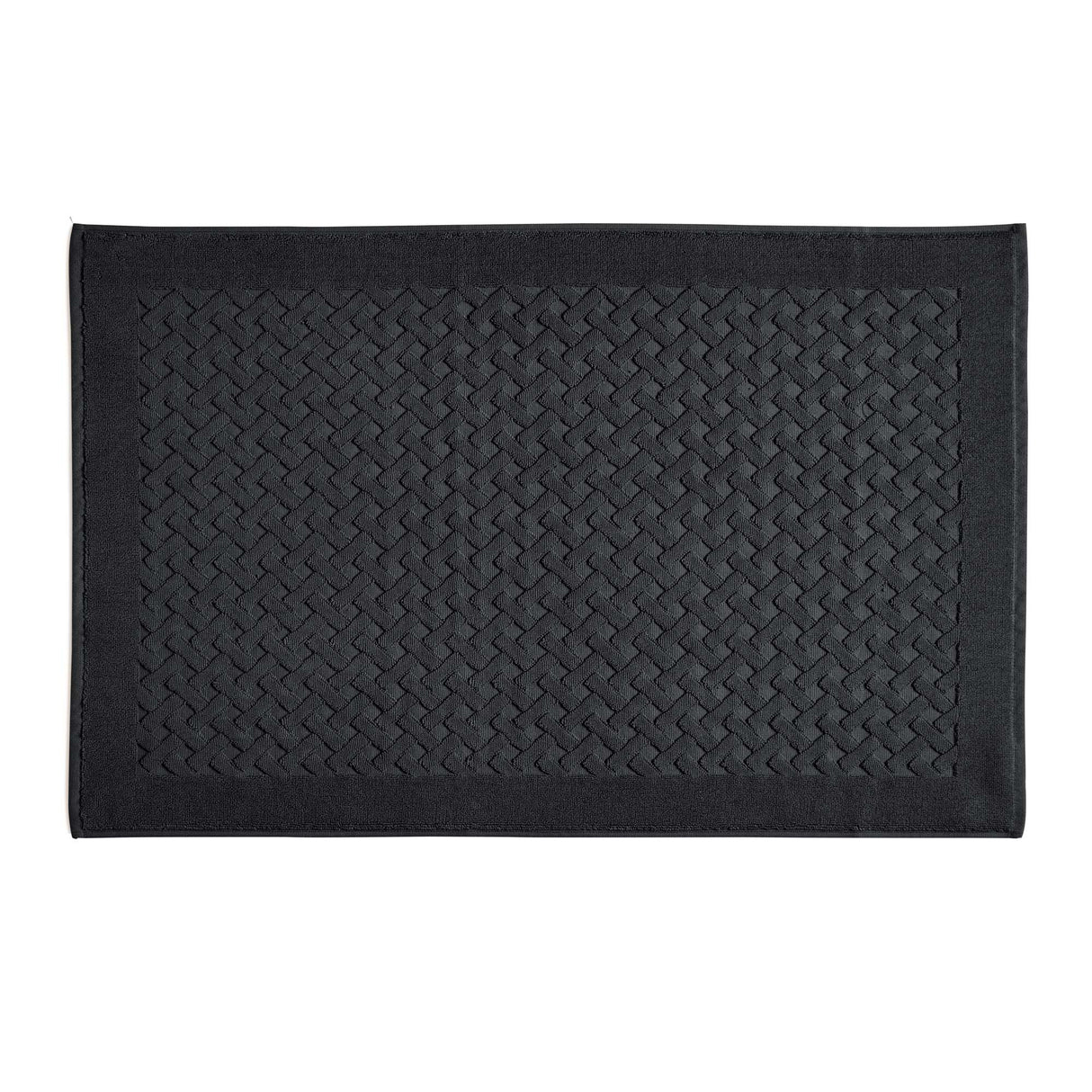 Tappeto in Spugna di Puro Cotone Tinta Unita - Perla Tappeto Lisola 60x90 Nero