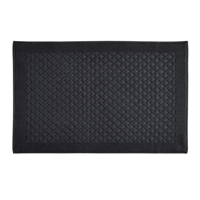 Tappeto in Spugna di Puro Cotone Tinta Unita - Perla Tappeto Lisola 60x90 Nero