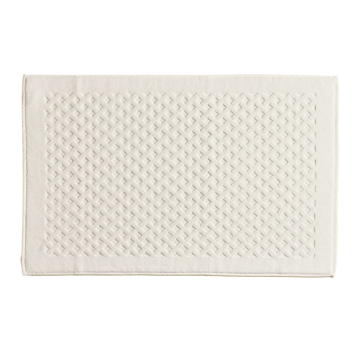 Tappeto in Spugna di Puro Cotone Tinta Unita - Perla Tappeto Lisola 60x90 Panna (Avorio)